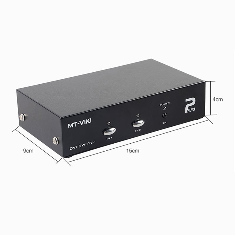 Bộ gộp DVI 2 vào 1 - Switch DVI 2 in 1 out MT-VIKI MT-DV201 - Phụ Kiện Điện Tử Việt Nam bo gop DVI 2 vao 1 mt-viki mt-dv201