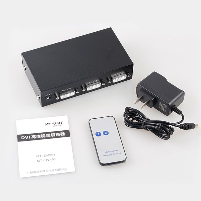 Bộ gộp DVI 2 vào 1 - Switch DVI 2 in 1 out MT-VIKI MT-DV201 - Phụ Kiện Điện Tử Việt Nam bo gop DVI 2 vao 1 mt-viki mt-dv201