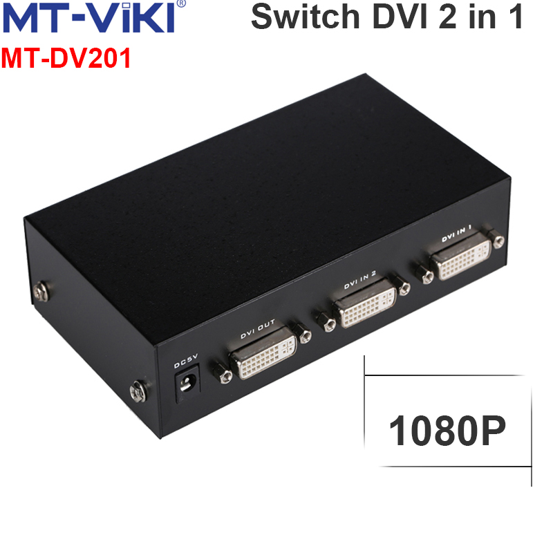 Bộ gộp DVI 2 vào 1 - Switch DVI 2 in 1 out MT-VIKI MT-DV201 - Phụ Kiện Điện Tử Việt Nam bo gop DVI 2 vao 1 mt-viki mt-dv201