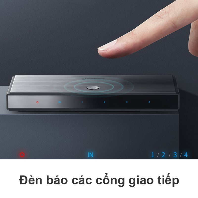 Bộ chia HDMI 2.0 1 ra 4 4K60Hz Ugreen 50708 - Phụ Kiện Điện Tử Việt Nam ugreen 50708 bo chia hdmi 2.0 4 cong