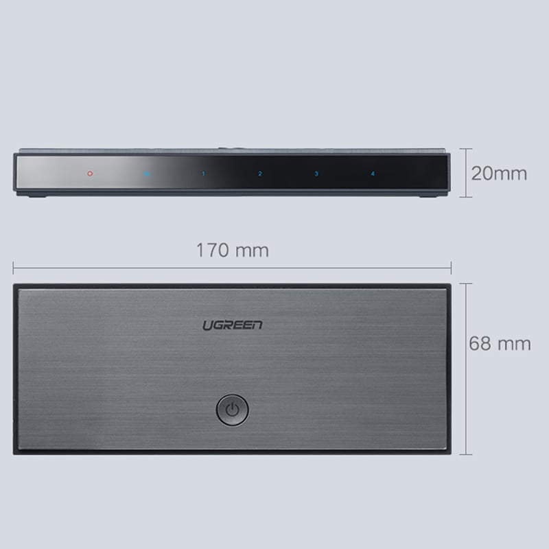 Bộ chia HDMI 2.0 1 ra 4 4K60Hz Ugreen 50708 - Phụ Kiện Điện Tử Việt Nam ugreen 50708 bo chia hdmi 2.0 4 cong