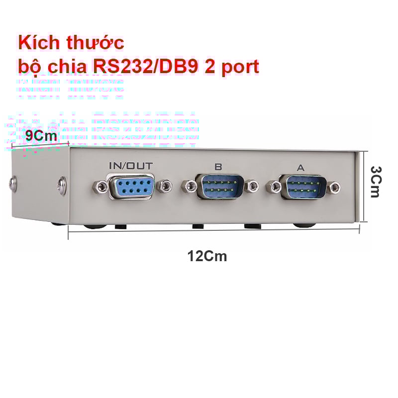 Switch RS232 DB9 2 cổng, Bộ chuyển mạch RS232 2 vào 1 MT-VIKI MT-RS232-2 - Phụ Kiện Điện Tử Việt Nam bo gop rs232 2 cong 4 cong mt-viki