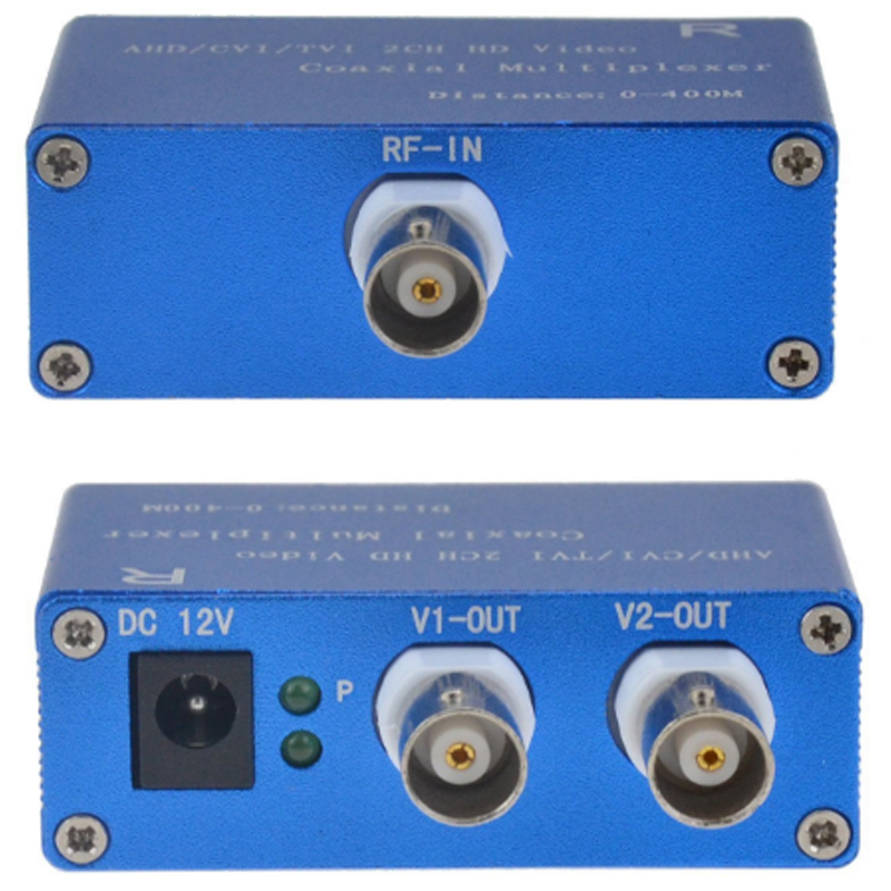 Bộ gộp 2 Camera AHD CVI TVI 720P 1080P đi trên 1 cáp đồng trục 400 mét HD-102 - Phụ Kiện Điện Tử Việt Nam bo khuech dai gop 2 camera tren 1 day dong truc ahd cvi tvi hd-102