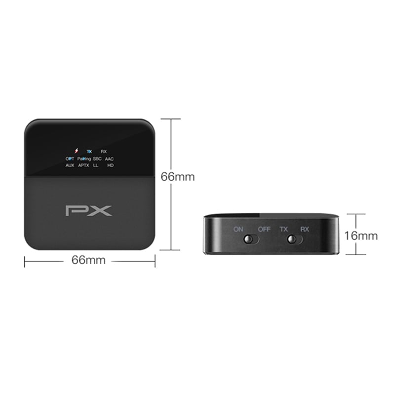bo thu phat bluetooth cho loa ampli tai nghe smart tv px brx-3000 mini