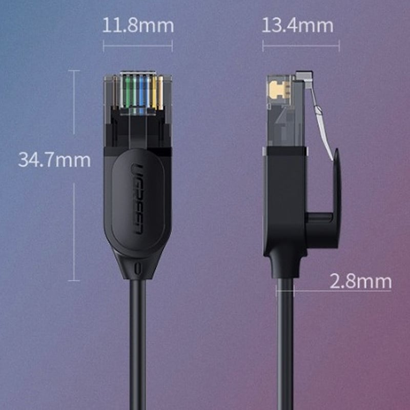 Cáp mạng CAT6A UTP 10Gbps ultrathin Ugreen 0.5M 1M 1.5M 2M 3M 5M 10M - Phụ Kiện Điện Tử Việt Nam day mang cat6a utp 10gb ugreen