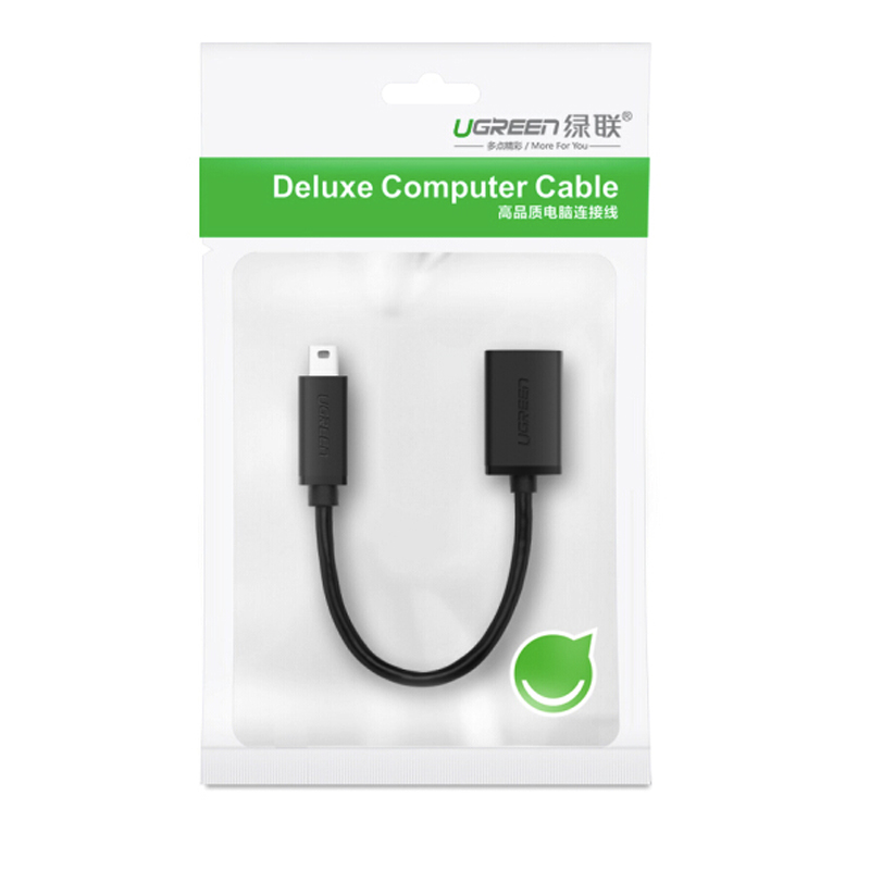 Cáp OTG Mini USB 2.0 sang USB AF 20Cm cắm cổng USB của xe hơi Ugreen 10383 - Phụ Kiện Điện Tử Việt Nam mini usb otg ugreen 10383