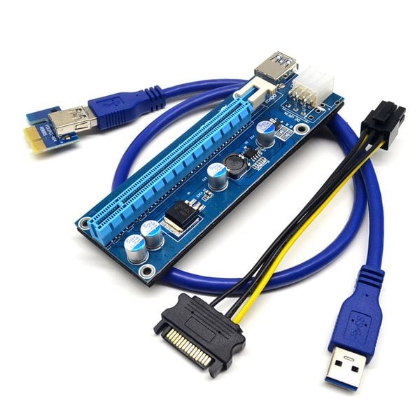 Card chuyển đổi PCI-E 1X sang PCI-E 16X (Cáp USB) - Phụ Kiện Điện Tử Việt Nam Card chuyển đổi PCI-E 1X sang PCI-E 16X (Cáp USB) - Phụ Kiện Điện Tử Việt Nam