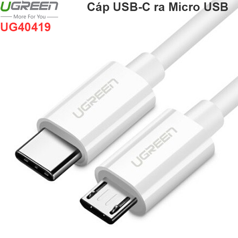 Cáp USB Type C ra Micro USB 1.5 mét UGREEN 40419 - Phụ Kiện Điện Tử Việt Nam cap usb-c ra micro usb