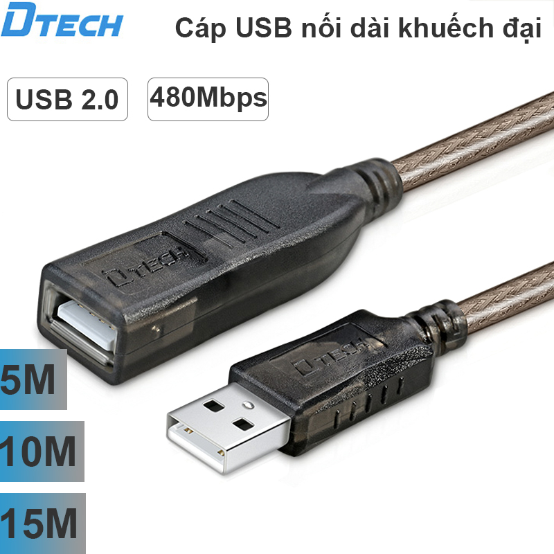 cap usb noi dai chinh hang dtech