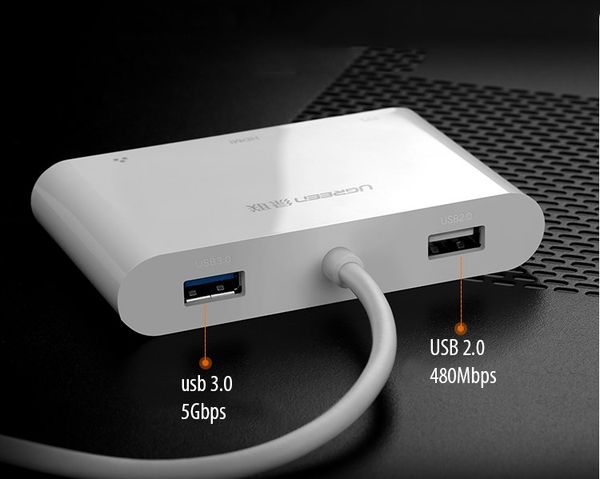 Cáp USB TypeC sang HDMI sang Lan sang USB 3.0
