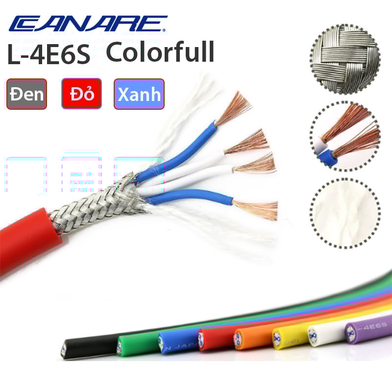 Dây hàn cáp âm thanh 4 lõi Canare L-4E6S Nhật Bản - Phụ Kiện Điện Tử Việt Nam cap audio 4 loi canare l4e6s