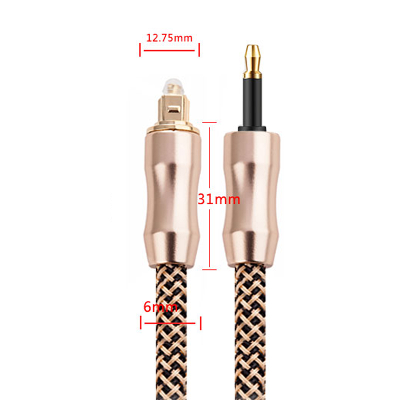 Cáp âm thanh quang audio toslink 3.5mm 1 mét và 2 mét - Phụ Kiện Điện Tử Việt Nam cap audio quang 3.5mm sang quang thuong
