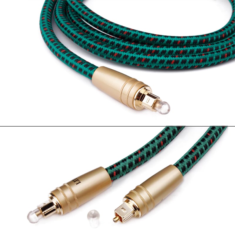 Cáp âm thanh quang toslink 5.1 Hi-End đầu mạ vàng cao cấp Liton 1 mét 1.5 mét - Phụ Kiện Điện Tử Việt Nam cap audio quang liton
