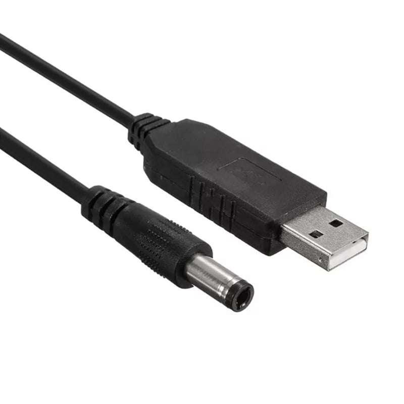 Cáp chuyển nguồn USB 5V ra DC 12V 1A chuẩn cắm 5.5x2.5mm 90Cm - Phụ Kiện Điện Tử Việt Nam cap usb 5v ra 12v dc