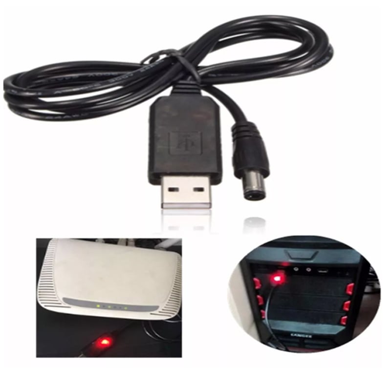 Cáp chuyển nguồn USB 5V ra DC 12V 1A chuẩn cắm 5.5x2.5mm 90Cm - Phụ Kiện Điện Tử Việt Nam cap usb 5v ra 12v dc