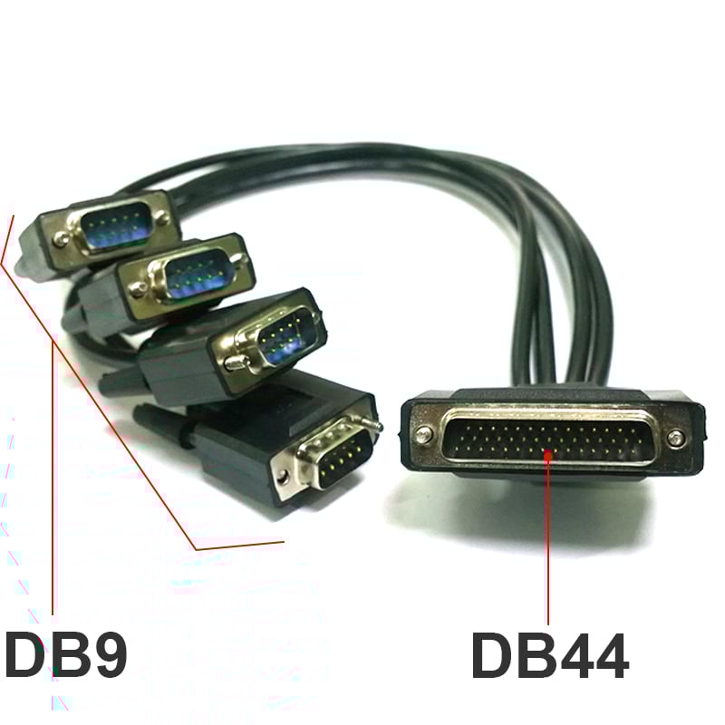 Cáp chuyển đổi DB44 ra 4 cổng DB9 50Cm - D-SUB 44 PIN to DB9 RS232 - Phụ Kiện Điện Tử Việt Nam cap db99 ra 4 db9
