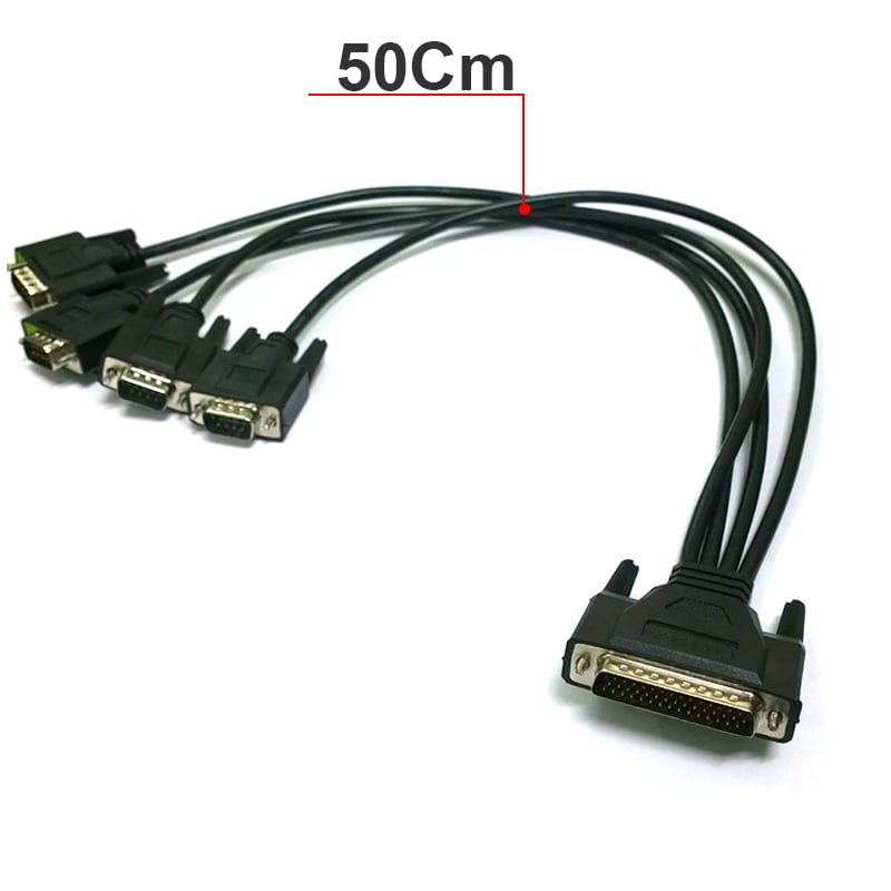 Cáp chuyển đổi DB44 ra 4 cổng DB9 50Cm - D-SUB 44 PIN to DB9 RS232 - Phụ Kiện Điện Tử Việt Nam cap db99 ra 4 db9