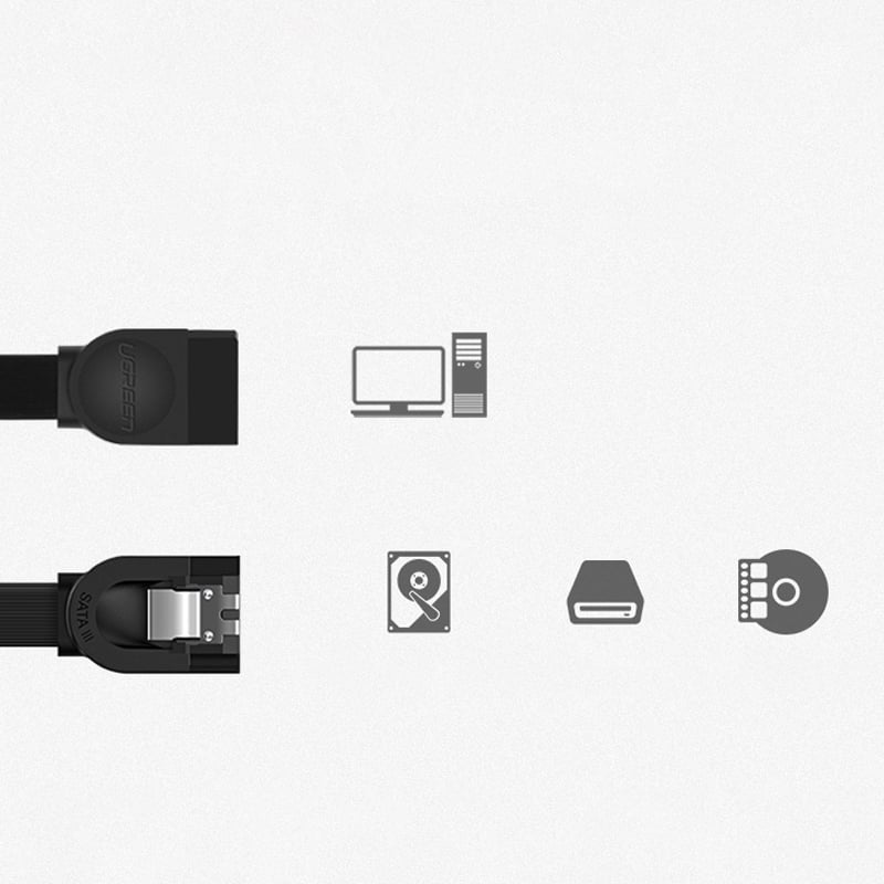 Cáp dữ liệu SATA-III 6GB mỏng dẹt 50Cm Ugreen 30796 (thẳng) - Phụ Kiện Điện Tử Việt Nam ugreen 30796 cap sata-iii