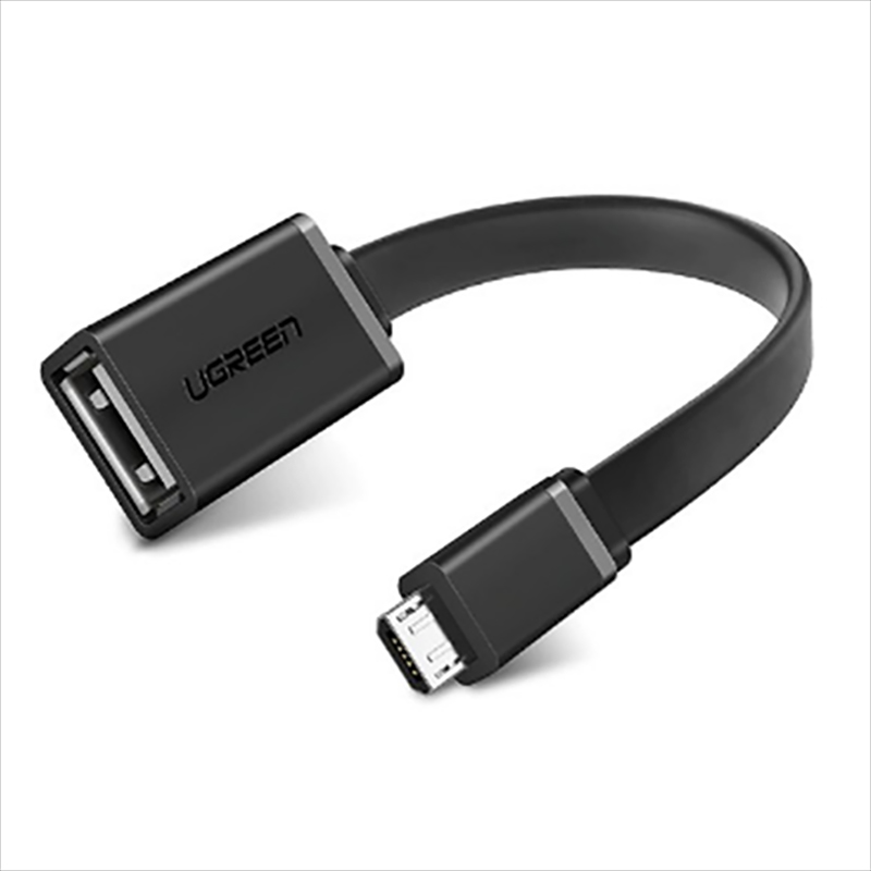 Cáp OTG Micro USB sang USB AF Ugreen 10821 - dẹt mỏng mềm mại - Phụ Kiện Điện Tử Việt Nam cap micro USB OTG UGREEN 10821