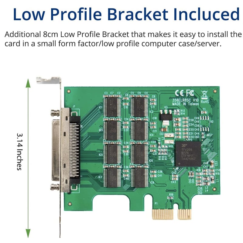 Cạc PCI-E sang 8 cổng RS232 DB9 IOCREST SY-PEX15067 - Phụ Kiện Điện Tử Việt Nam cac pci-e sang 8 cong rs232 iocrest
