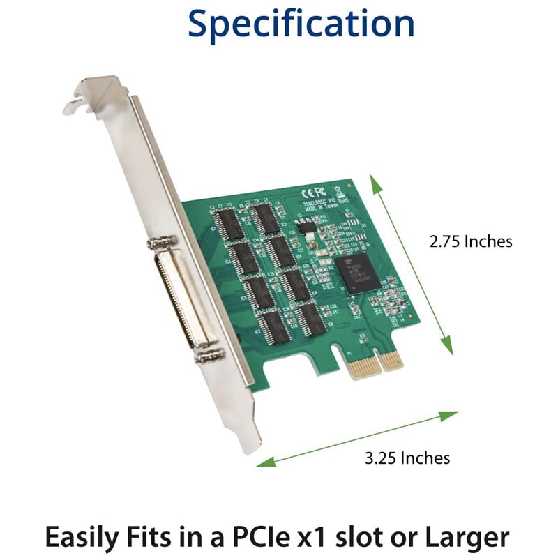 Cạc PCI-E sang 8 cổng RS232 DB9 IOCREST SY-PEX15067 - Phụ Kiện Điện Tử Việt Nam cac pci-e sang 8 cong rs232 iocrest