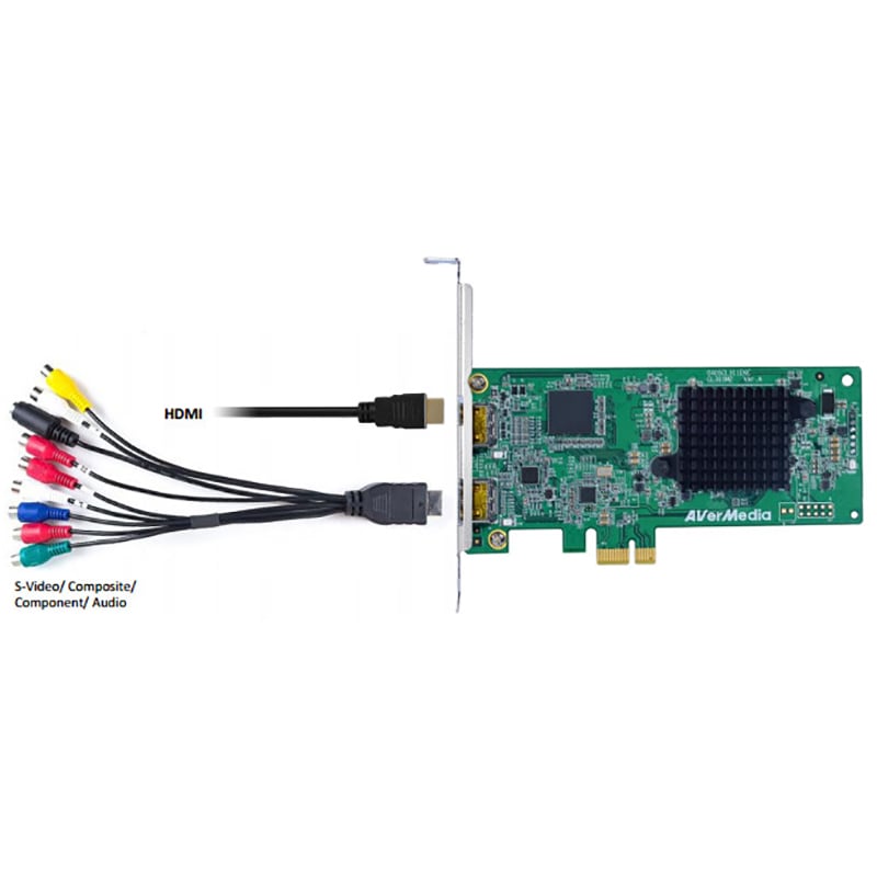 Card PCI-E sang HDMI AV S-Video Component full HD 1080P 60fps - Cạc thu hình cho máy tính bàn cắm khe PCI AverMedia CL311-M2 - Phụ Kiện Điện Tử Việt Nam card ghi hinh hdmi av sideo composite avermedia cl311m2