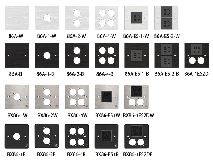 Mặt đế âm tường, âm sàn, lỗ khoét tròn bằng kim loại cao cấp Coraon