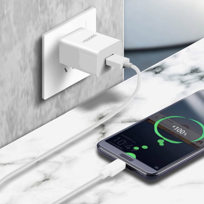 Cục sạc Điện thoại Smartphone Máy tính bảng 5V-3A QC3.0 Veggieg V-UC3.0 - Phụ Kiện Điện Tử Việt Nam cuc sac nhanh qc3.0