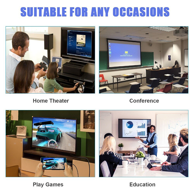 Đầu giắc chuyển đổi USB TYPE C to VGA HDMI Displayport Thunderbolt CableDeconn - Phụ Kiện Điện Tử Việt Nam usb-c ra hdmi vga display cabledeconn