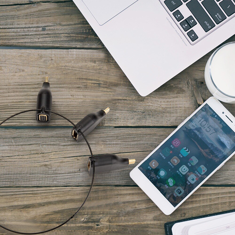 Đầu giắc chuyển đổi USB TYPE C to VGA HDMI Displayport Thunderbolt CableDeconn - Phụ Kiện Điện Tử Việt Nam usb-c ra hdmi vga display cabledeconn