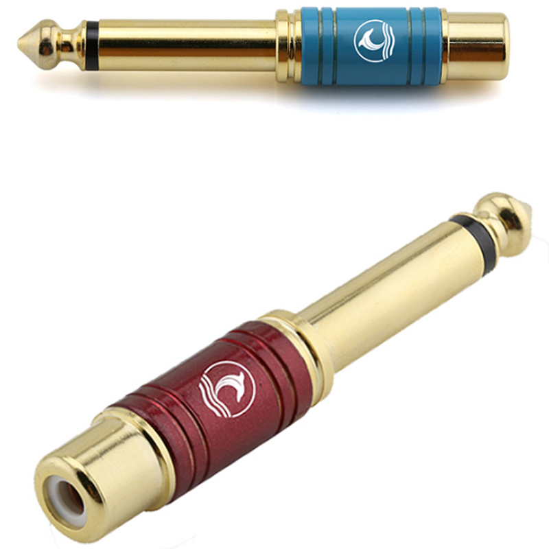 Đầu chuyển đổi audio 6.35mm đực sang AV RCA cái CORAON C-210 - Phụ Kiện Điện Tử Việt Nam dau doi 6.35mm ra av