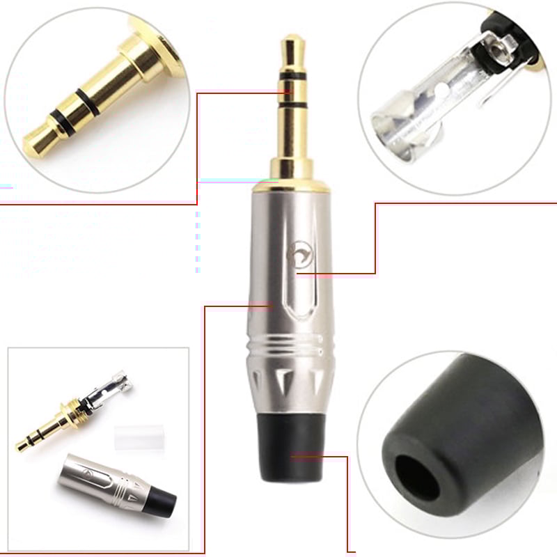 Đầu hàn giắc cắm âm thanh 3.5mm cỡ nhỏ mạ vàng Coraon LCS3G (1 chiếc) - Phụ Kiện Điện Tử Việt Nam dau han 3.5mm coraon