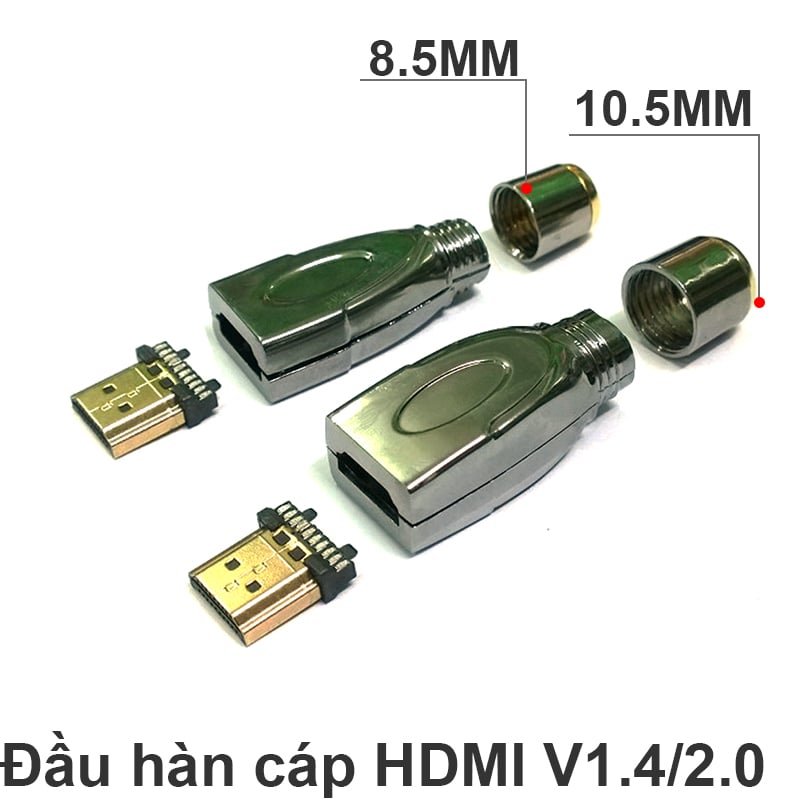 dau han hdmi + vo op kim loai