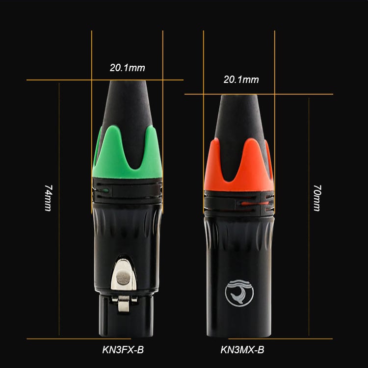 dau han xlr male female coraon