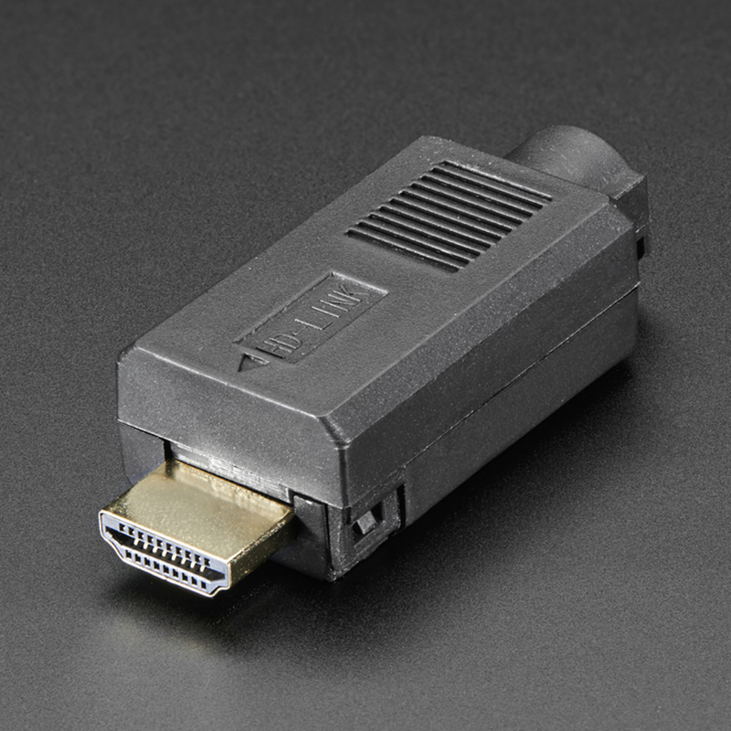 Đầu hàn cổng HDMI 1.4 2.0 kèm vỏ ốp nhựa đường kính 8mm HD-LINK (1 chiếc) - Phụ Kiện Điện Tử Việt Nam dau han hdmi male kem vo op