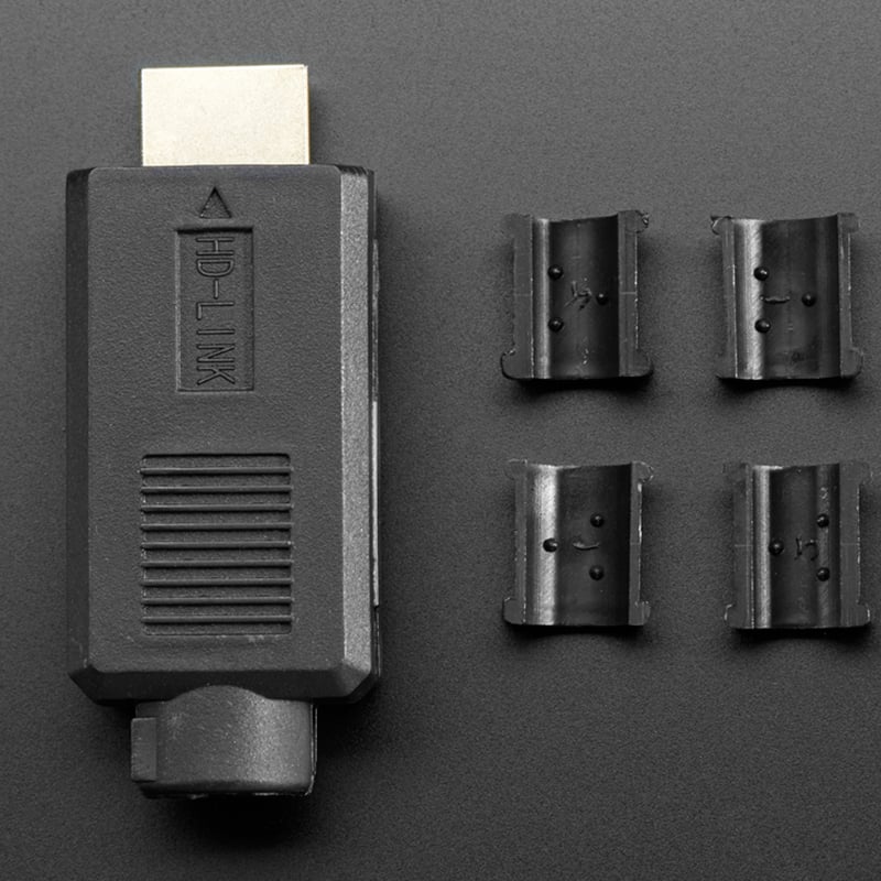 Đầu hàn cổng HDMI 1.4 2.0 kèm vỏ ốp nhựa đường kính 8mm HD-LINK (1 chiếc) - Phụ Kiện Điện Tử Việt Nam dau han hdmi male kem vo op