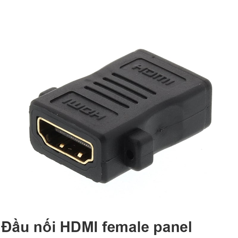 Đầu nối HDMI 2 đầu âm gắn vào mặt tạo ổ cắm HDMI âm tường - HDMI connector female panel - Phụ Kiện Điện Tử Việt Nam dau noi hdmi bat vit gim vao mat