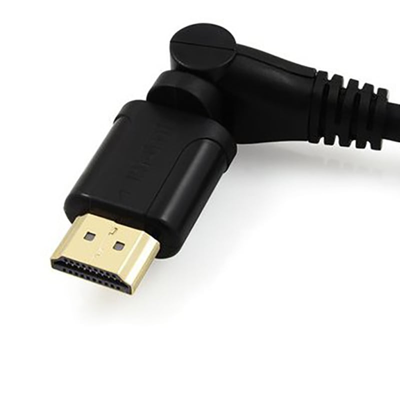 Cáp HDMI cong bẻ góc xoay 360 độ V1.4 4K 1.5 mét Unitek Y-C158 - Phụ Kiện Điện Tử Việt Nam cap hdmi cong vuong goc 360 do 1.4 mét unitek y-c158