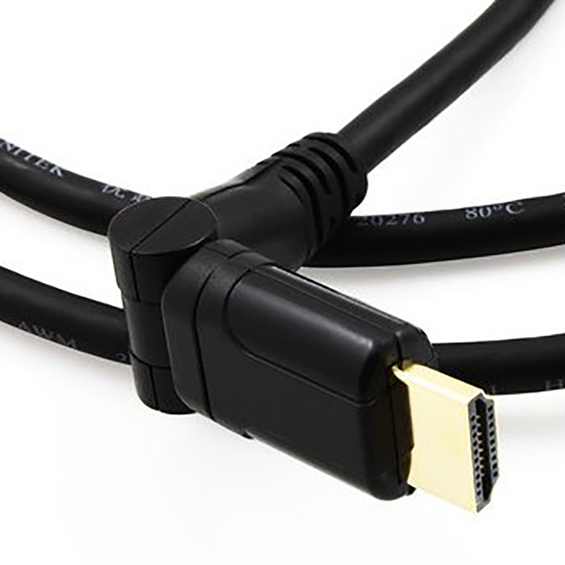 Cáp HDMI cong bẻ góc xoay 360 độ V1.4 4K 1.5 mét Unitek Y-C158 - Phụ Kiện Điện Tử Việt Nam cap hdmi cong vuong goc 360 do 1.4 mét unitek y-c158