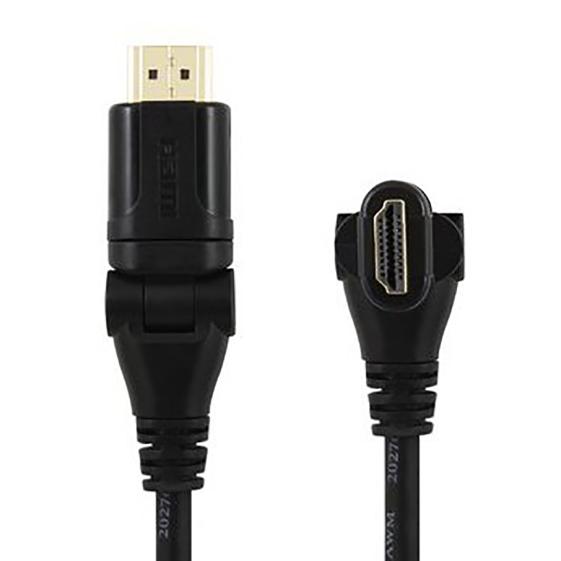 Cáp HDMI cong bẻ góc xoay 360 độ V1.4 4K 1.5 mét Unitek Y-C158 - Phụ Kiện Điện Tử Việt Nam cap hdmi cong vuong goc 360 do 1.4 mét unitek y-c158