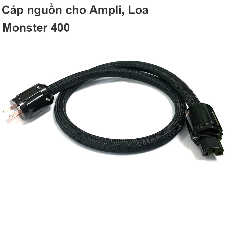 Dây cáp nguồn cho thiết bị âm thanh Âm li, Loa 1 mét Lõi đồng OFC Monster 400 - Phụ Kiện Điện Tử Việt Nam cap nguon am ly loa