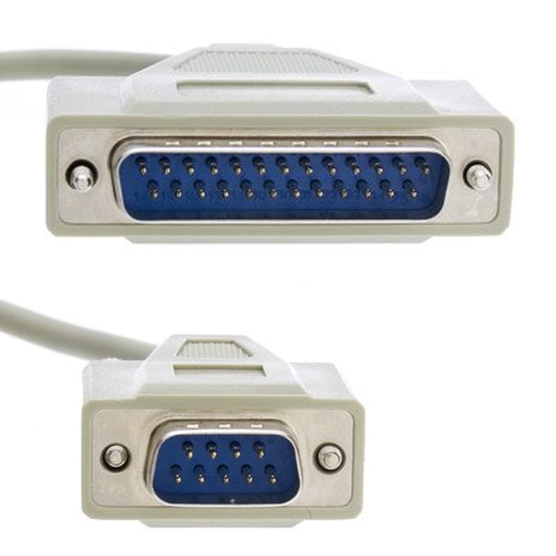 Dây cáp chuyển DB9 đực sang DB25 đực 1.5 mét | 3 mét - Phụ Kiện Điện Tử Việt Nam cap db9 sang db25