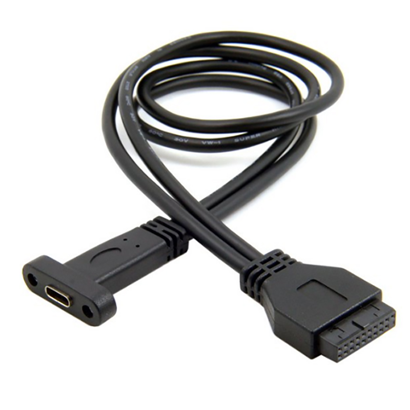 Cáp USB 3.0 20 pin Female ra USB-C Female 40Cm (có đai bắt vít) - Phụ Kiện Điện Tử Việt Nam cap usb 3.0 20 pin ra usb-c