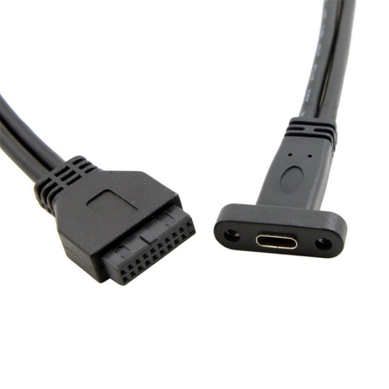 Cáp USB 3.0 20 pin Female ra USB-C Female 40Cm (có đai bắt vít) - Phụ Kiện Điện Tử Việt Nam cap usb 3.0 20 pin ra usb-c