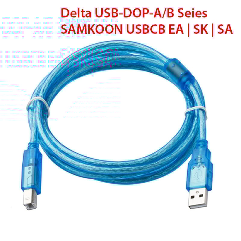 Cáp lập trình PLC Delta HMI USB-DOP-A/B Series 1.5 mét - Phụ Kiện Điện Tử Việt Nam cap lap trinh samkoon va delta