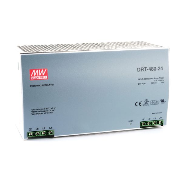 Nguồn DIN công nghiệp 480W 24V 20A Meanwell DRT-480-24 - Phụ Kiện Điện Tử Việt Nam Nguồn Meanwell DRT-480-24 24V 20a
