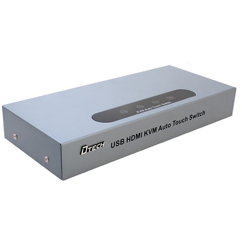 KVM Switch HDMI 4 ra 1 hỗ trợ fullHD, 3D Dtech DT-8141 - Phụ Kiện Điện Tử Việt Nam bo kvm 4 cong dtech dt-8141