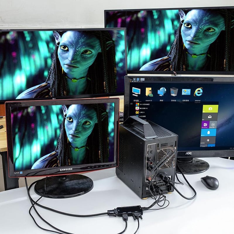 DVI Audio ra HDMI-DVI-VGA converter audio 3.5mm 25Cm CableDeconn 1080P - Phụ Kiện Điện Tử Việt Nam DVI ra hdmi vga dvi audio cabledeconn