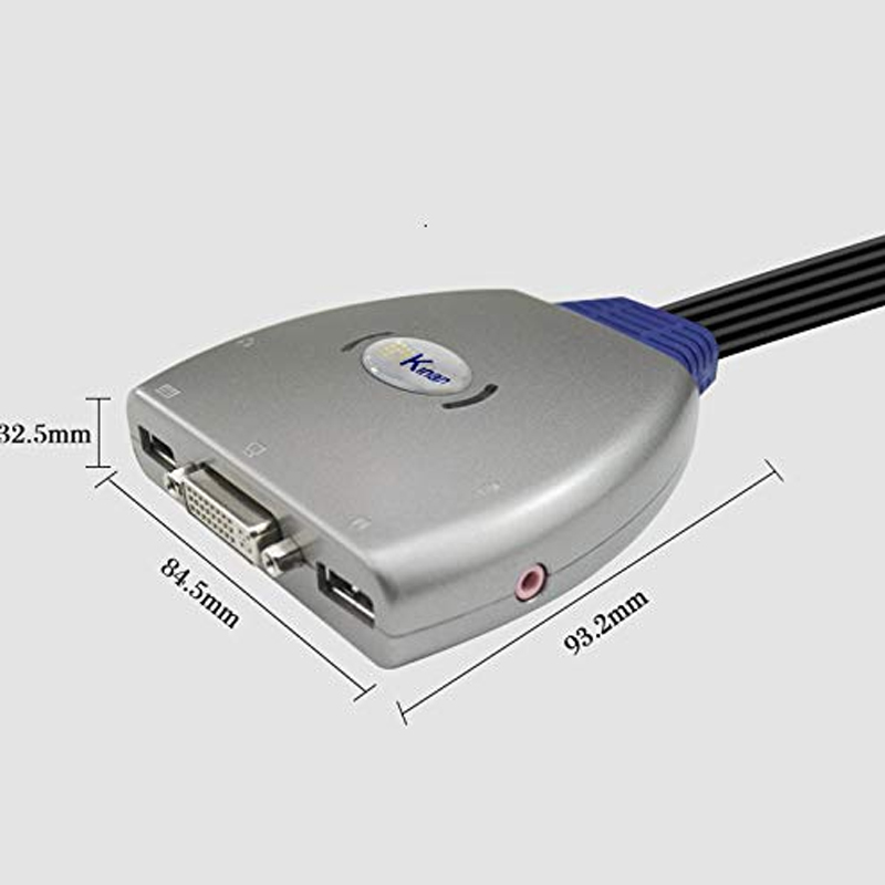 KVM switch 2 port DVI dạng cáp Kinan DV2302 - Phụ Kiện Điện Tử Việt Nam KVM switch 2 port DVI dạng cáp Kinan DV2302 - Phụ Kiện Điện Tử Việt Nam
