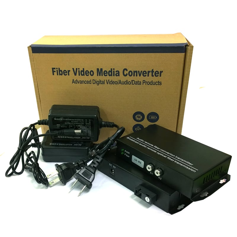 Bộ khuếch đại audio RCA 2 kênh qua cáp quang 20Km HM-2ZA - Phụ Kiện Điện Tử Việt Nam thiet bị khuech dai audio quang cap quang 20km